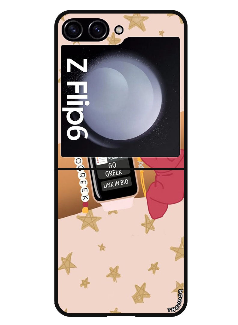 Theodor Protective Case Anti Scratch Shock Proof Bumper Cover For Samsung Galaxy Z Flip 6 Go Greek - Image 1