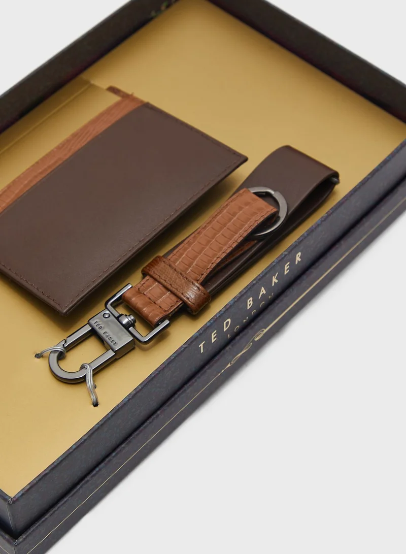 Ted Baker Badge Cardholder And Keyring Set