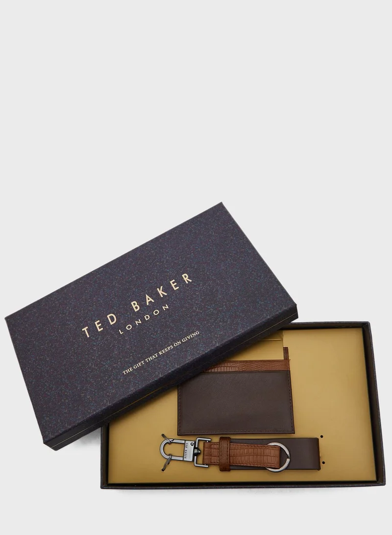 Ted Baker Badge Cardholder And Keyring Set