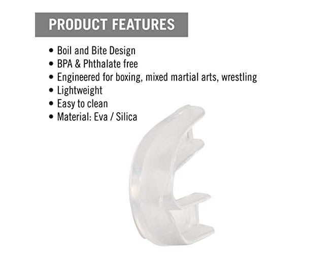 DESCTIDY حامي الفم الأبيض لكبار السن واقي الأسنان لأغراض الملاكمة عبوة من 1 (أبيض) - Image 3