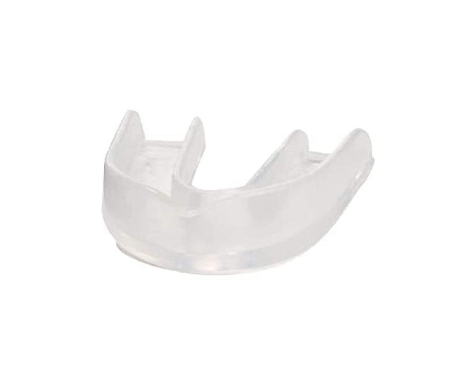 DESCTIDY حامي الفم الأبيض لكبار السن واقي الأسنان لأغراض الملاكمة عبوة من 1 (أبيض) - Image 1