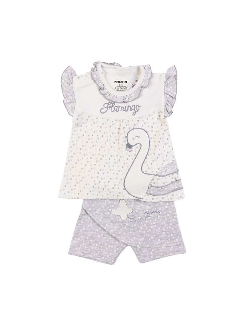Zercon Summer Pajama Set for Newborn Babies  6341 - Image 1