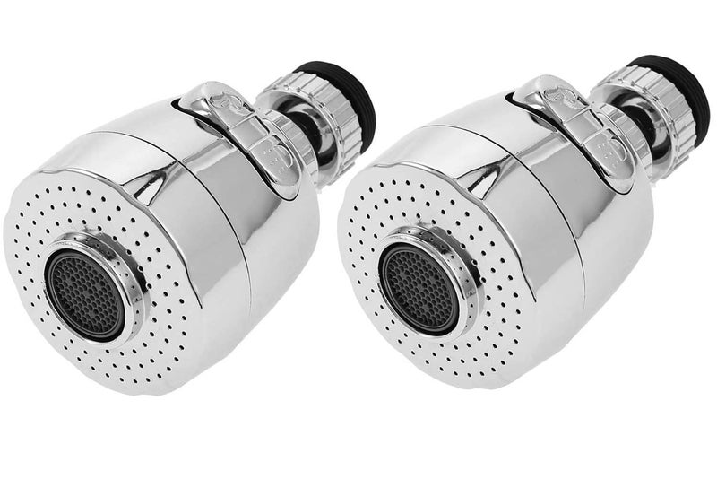 NAIDEV 2 Pack Swivel Kitchen Sink Faucet Aerator 360 Degree Water Saving Tap Aerator Faucet Nozzle for Kitchen Bathroom Faucet A 2 - Image 1