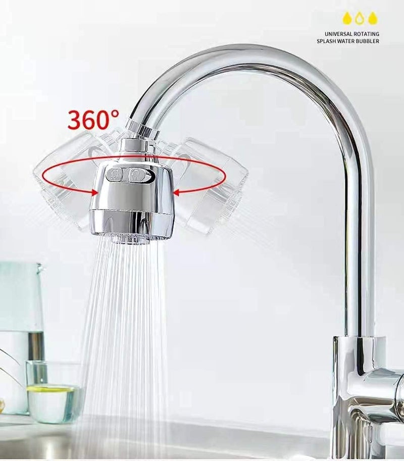NAIDEV 2 Pack Swivel Kitchen Sink Faucet Aerator 360 Degree Water Saving Tap Aerator Faucet Nozzle for Kitchen Bathroom Faucet A 2 - Image 2