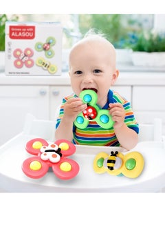 Soofam 3-Piece Suction cup spinner toys Baby Cartoon Insect Fidget Spinner Kids Toys Colorful Gyro Toy Relief Stress Educational Fingertip For Birthday Gift  - Image 3