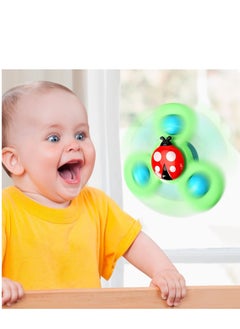 Soofam 3-Piece Suction cup spinner toys Baby Cartoon Insect Fidget Spinner Kids Toys Colorful Gyro Toy Relief Stress Educational Fingertip For Birthday Gift  - Image 2