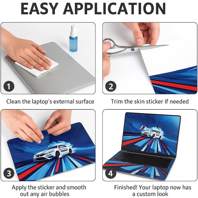 TYUSO لاصقات جلدية كاملة للجهاز المحمول مصنوعة من الفينيل عالي الجودة مقاومة للماء، مقاومة للتلاشي، سهلة التطبيق والإزالة (عبوة من 01) (DR) - Image 4