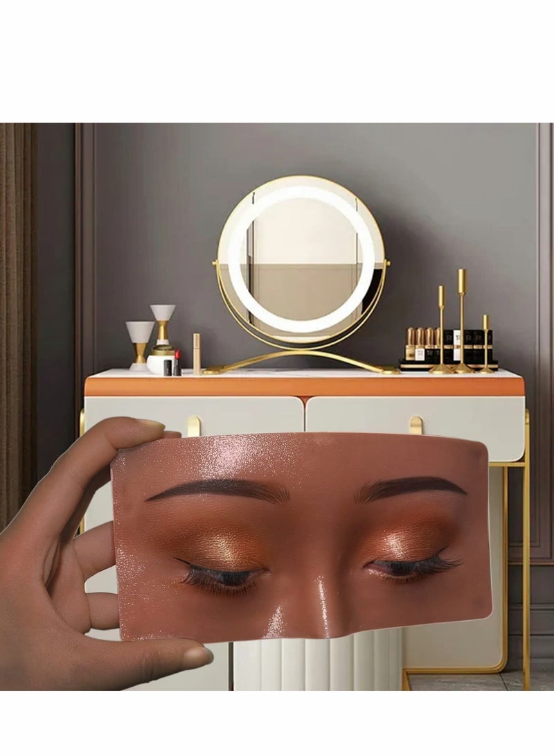 Generic Silicone Makeup Practice Board for Eyelash Application - Realistic Mannequin Face for Cosmetologists and Beauty Students  - Image 4