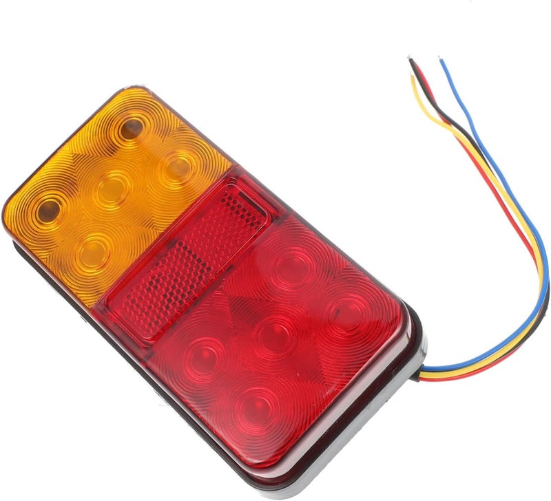 طقم أضواء المقطورة LED 24 فولت - أضواء خلفية متينة للشاحنات والمقطورات والمركبات الترفيهية، مصابيح علامات متعددة الوظائف لتعزيز الرؤية الليلية والسلامة - Image 1