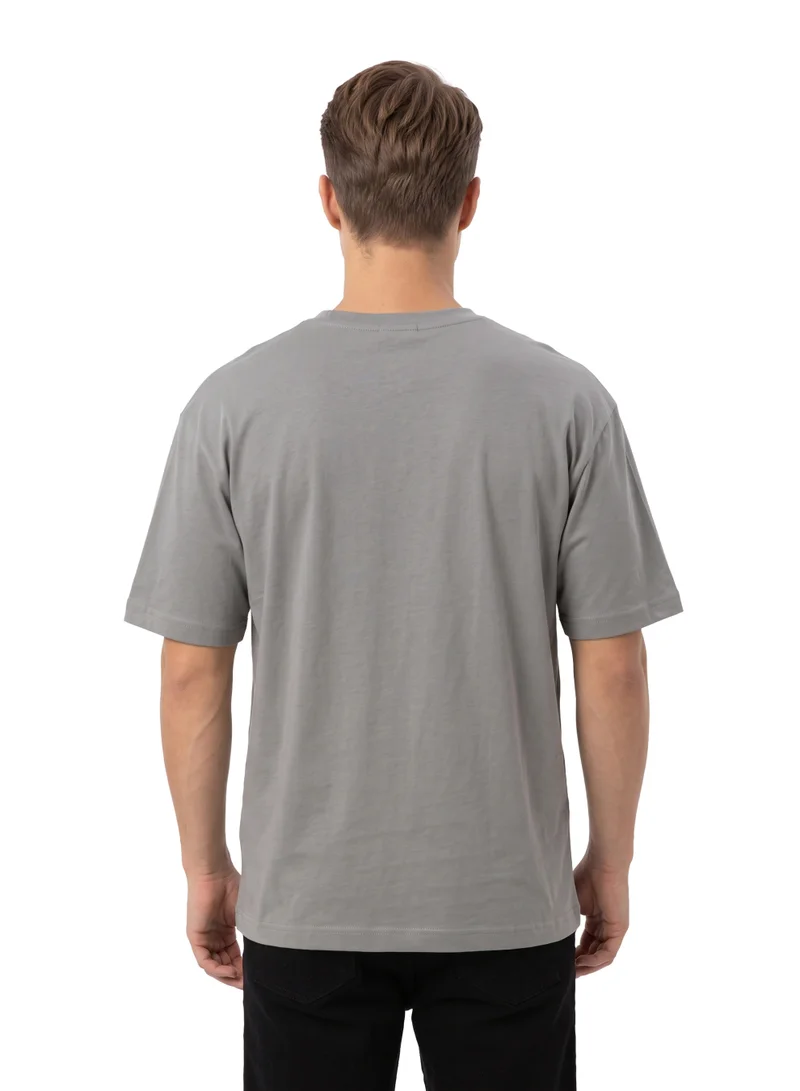 السنافر The Smurfs “Snap!” Men’s Drop Shoulder T-Shirt | Smurf Graffiti Graphic Print Casual Crew Neck Cotton Tee