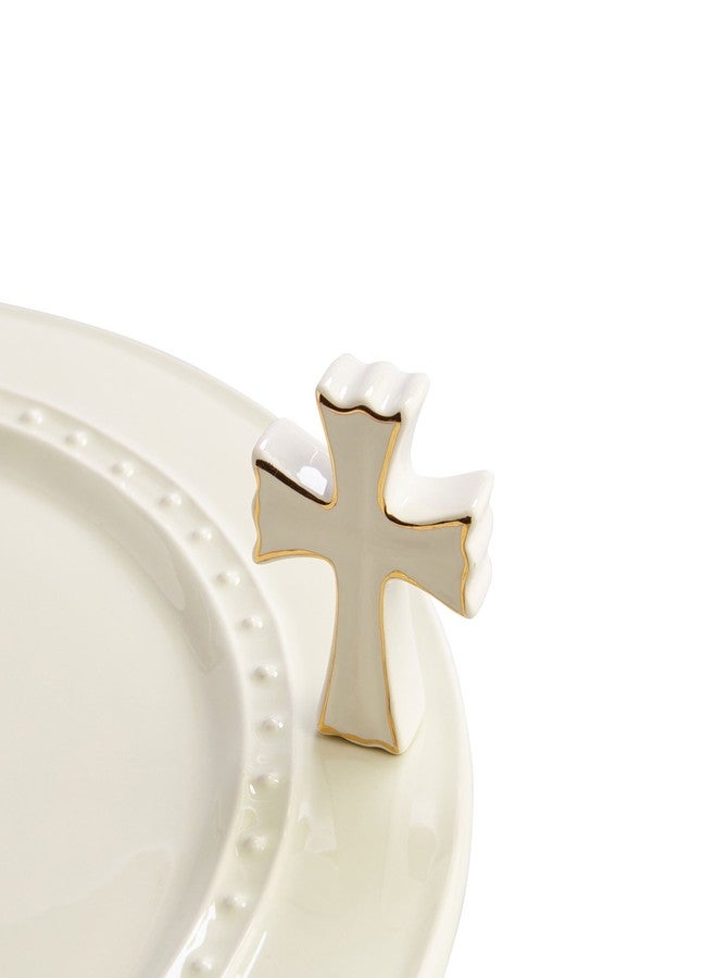 nf nora fleming nora fleming cross - Hand-Painted Ceramic Unique Décor - Summer Minis for the Home and Office - Image 1