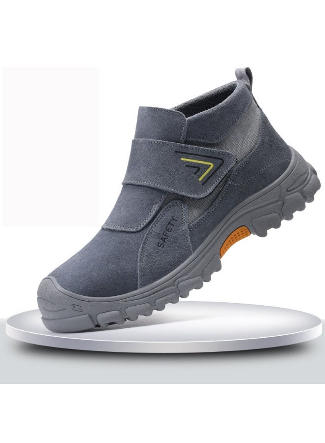 NIBEMINENT Safety Shoes Soft Soled Lightweight Breathable Steel Toe Sneakers Steel Toe Boots Anti Smashing Anti Stabbing - Image 1