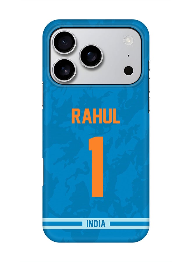 For iPhone 17 Pro,Case, [Compatible with MagSafe] Magnetic cover Slim fit Protection Matte, - India KL Rahul, Jersey No 1