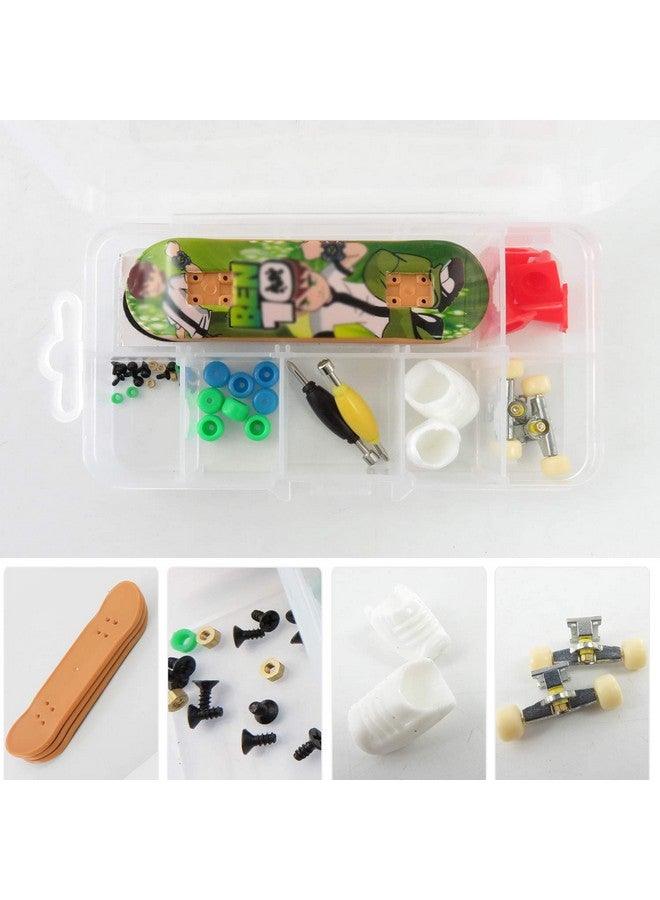 RemeeHi DIY Fingerboard with Nuts Trucks Tool Kit Basic Bearing Wheels Packaged in Box - Image 4