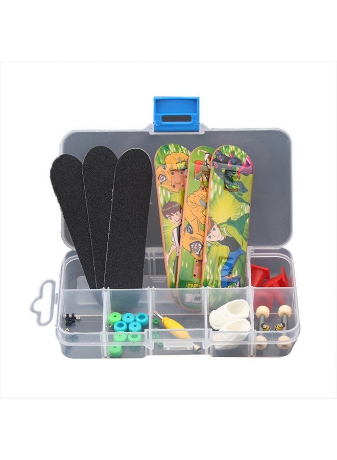 RemeeHi DIY Fingerboard with Nuts Trucks Tool Kit Basic Bearing Wheels Packaged in Box - Image 1