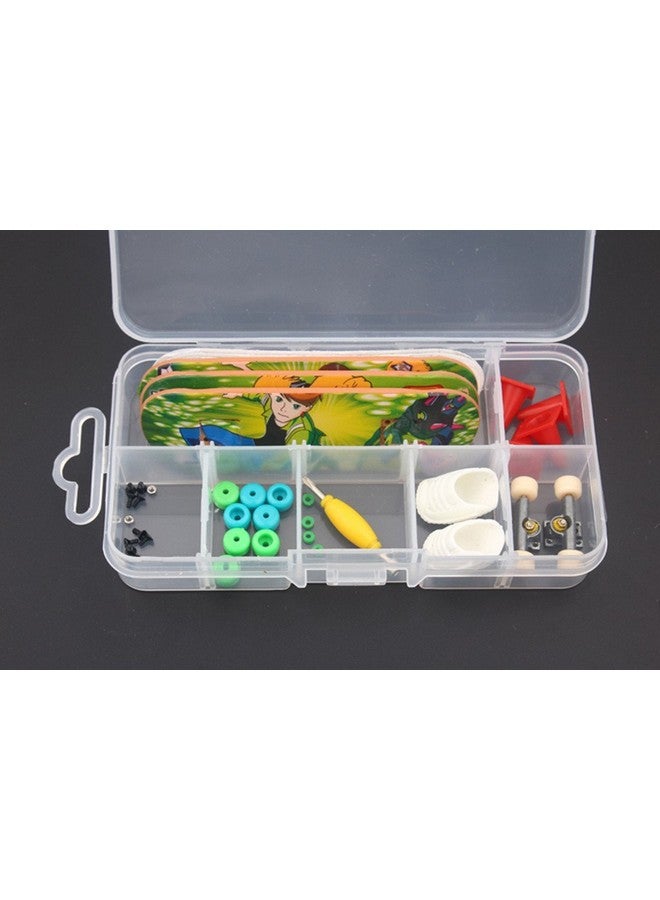 RemeeHi DIY Fingerboard with Nuts Trucks Tool Kit Basic Bearing Wheels Packaged in Box - Image 2