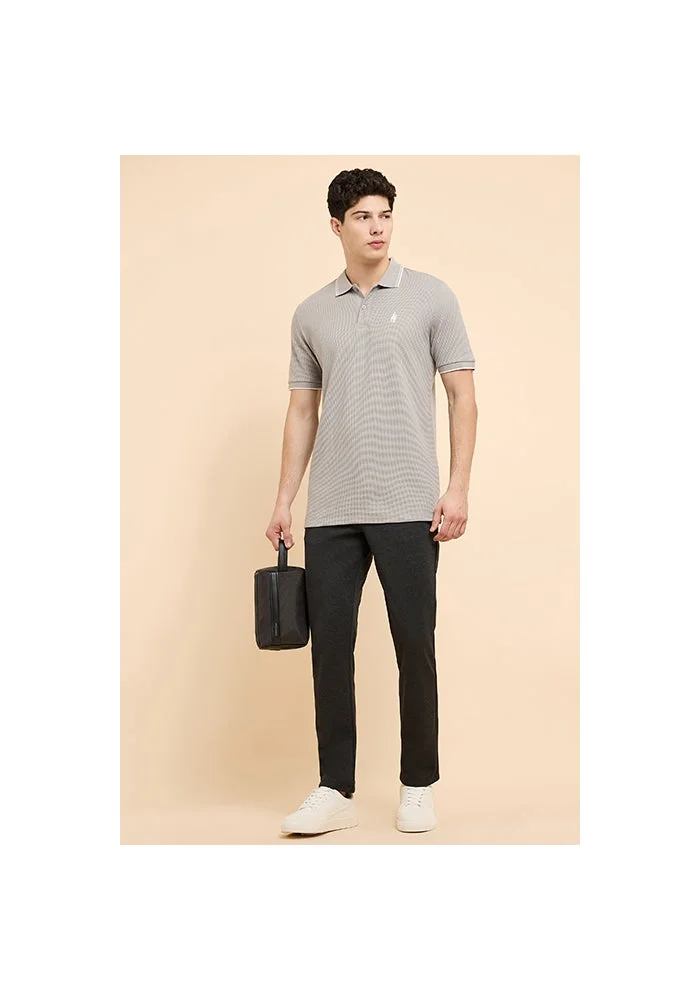 أر أند بي Logo Detail Polo T-Shirt with Short Sleeves
