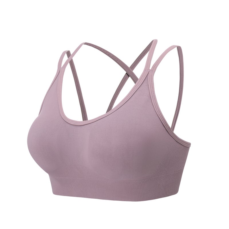 Cross Beauty Back Bra Yoga Shockproof Running Fitness Plus Size Sports Underwear Sport Bra - Image 1