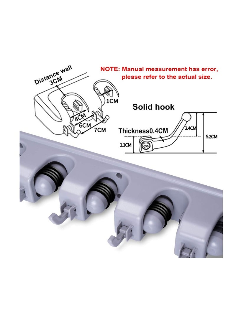 The Perfect Solution for Organizing Cleaning Tools and Kitchen - Mop Holder, Broom Organizer with 5 Slots - , Wall-Mounted Heavy-Duty Holder for Brooms and Mops with 5 Slots and 6 Hooks for Home, Garden, Garage, and Storage Room. Wall-Mounted Organizer for Brooms, Mops, Dusters, and Brushes, Plastic, Kitchen Organizer, Multi-Position Broom Rack, Wall-Mounted Mop Organizer, Broom Holder for Wall with 5 Slots and 6 Hooks for Home, Kitchen, and Garden Use. - pzsku/ZA1537533B940ABAD3E2BZ/45/_/1730124933/415bc936-fb34-4599-ab57-d27ebaa65262