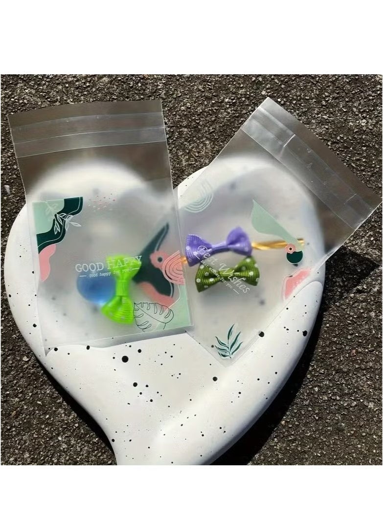 100pcs Ziplock Candy Bag, Gift Bag, Small Biscuit Pastry Packaging Bag, Small Object Decoration Bag 7cm×10cm Eid Mubarak  - Image 5