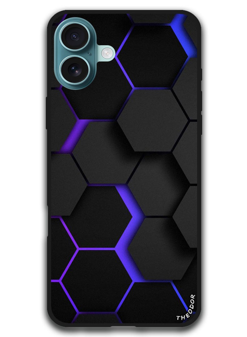 Theodor Protective Case Anti Scratch Shock Proof Bumper Cover For iPhone 16 (6.1)-inch Shapes (3) - Image 1