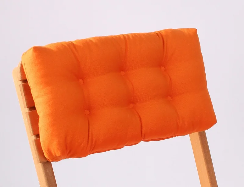 Altın Pamuk Gold Cotton Bistro Wooden Kitchen Garden Chair Cushion Set 2 Pieces with Backrest