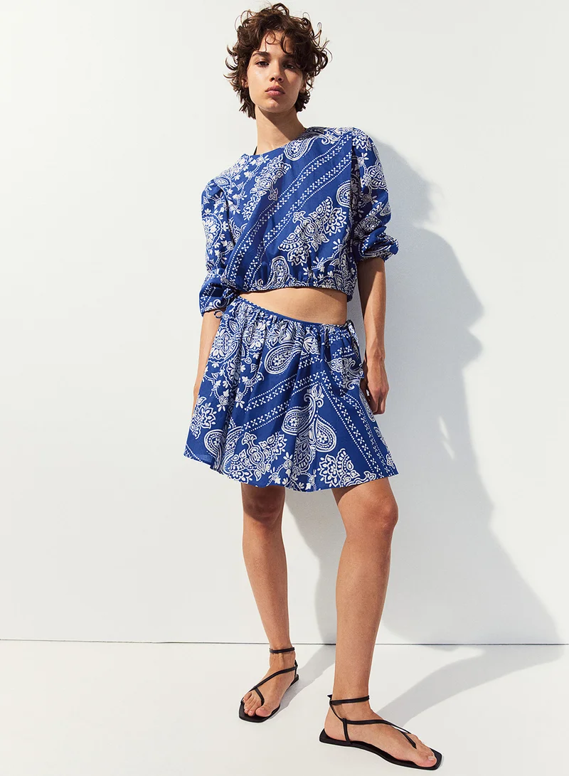 H&M Defined-Shoulder Blouse