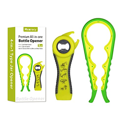 Maxracy Easy-Twist Jar Opener: Maxracy Effortless Lid Opening for Weak Hands & Arthritis | Versatile Bottle Opener | Jar Openers & Bottle Openers - Image 1