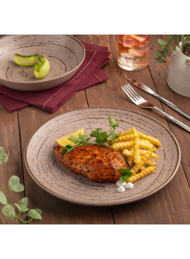 Ariane Premium Fine Porcelain Coupe Plate 27cm Tornado Dessert Sage - Image 2