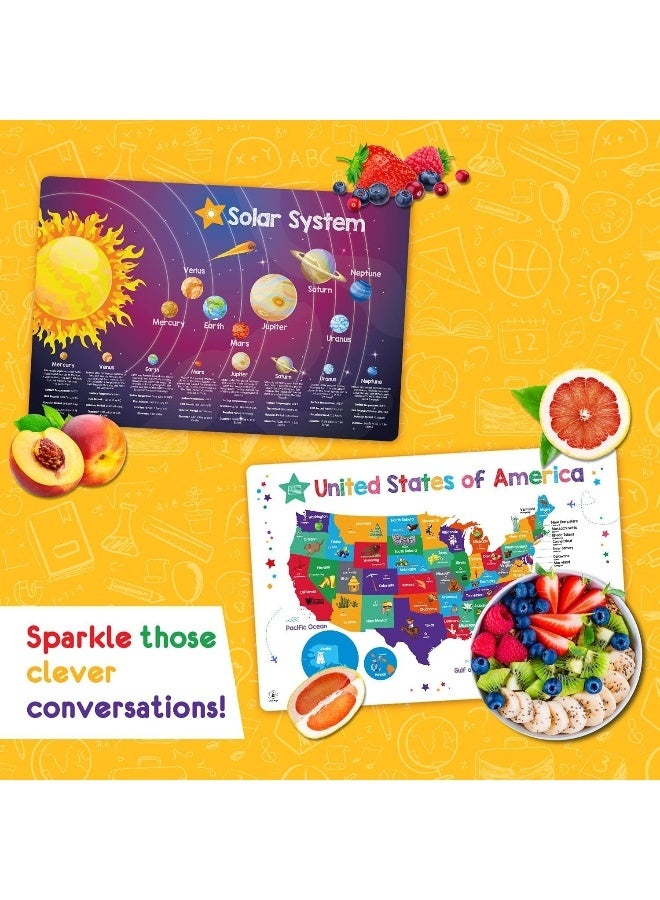 Simply Magic Discovery Set of 5 Educational Placemats for Kids - Image 5