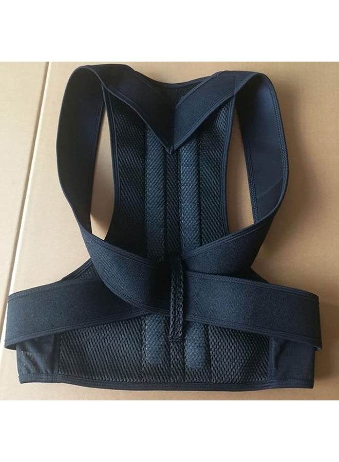 مشد تصحيح القوام الطبي ودعامة الظهر – حزام علاجي قابل للتعديل للرجال والنساء – دعم فعال للمنطقة القطنية والأكتاف – مشد تصحيح التحدب واستقامة العمود الفقري. - Image 5