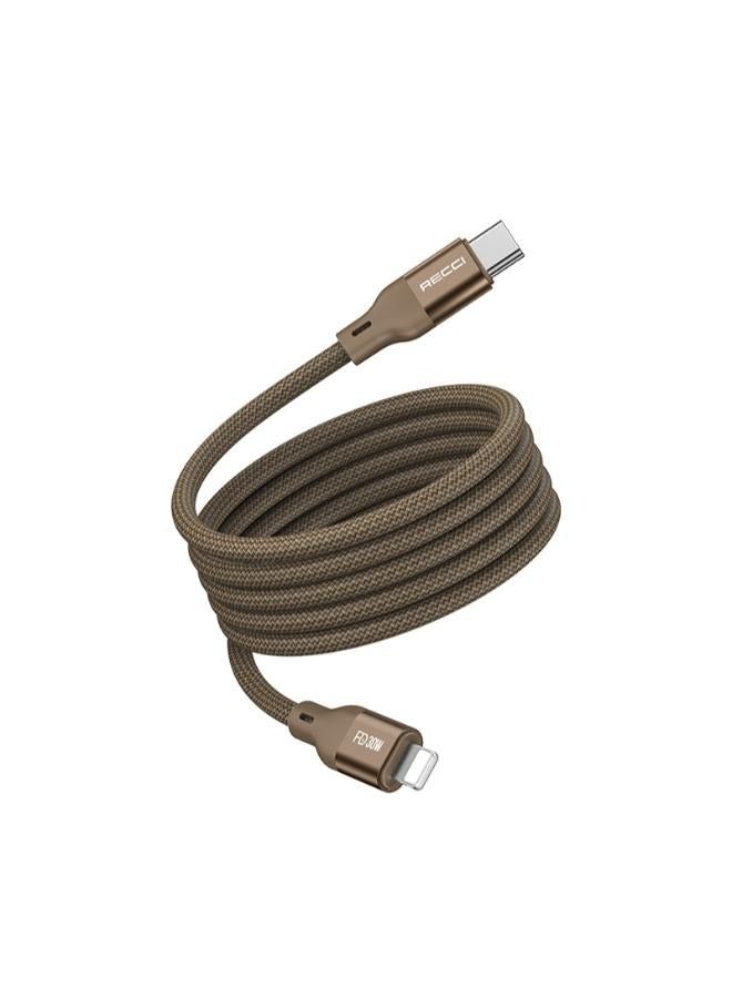 Recci Fast Charging Magnetic Cable PD 27W Lightning RS23CL - Image 1