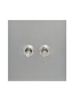 Donmarco 2 Gang 2 Way Switch - Knurled Toggle - Fire Resistant , 15-Year Warranty , Premium Stainless Steel & Copper (Brushed Satin Nickel) Sleek & Durable Wall Light Switch for Modern Spaces  - Image 1