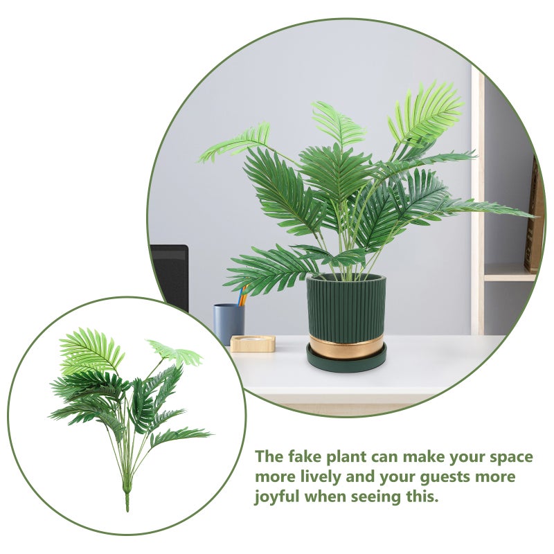 Artificial Leaf Plant Fake Plant Faux Plant Artificial Plant Ornament for Office Home - Image 4