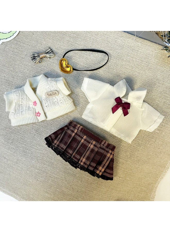 Doll Clothes Compatible with 15cm Labubu, Doll Clothes Set, Fashion Doll Dress Outfit Set Suitable for La bubu Accessories, Dress Up Clothes for Labubu No Doll - Image 2