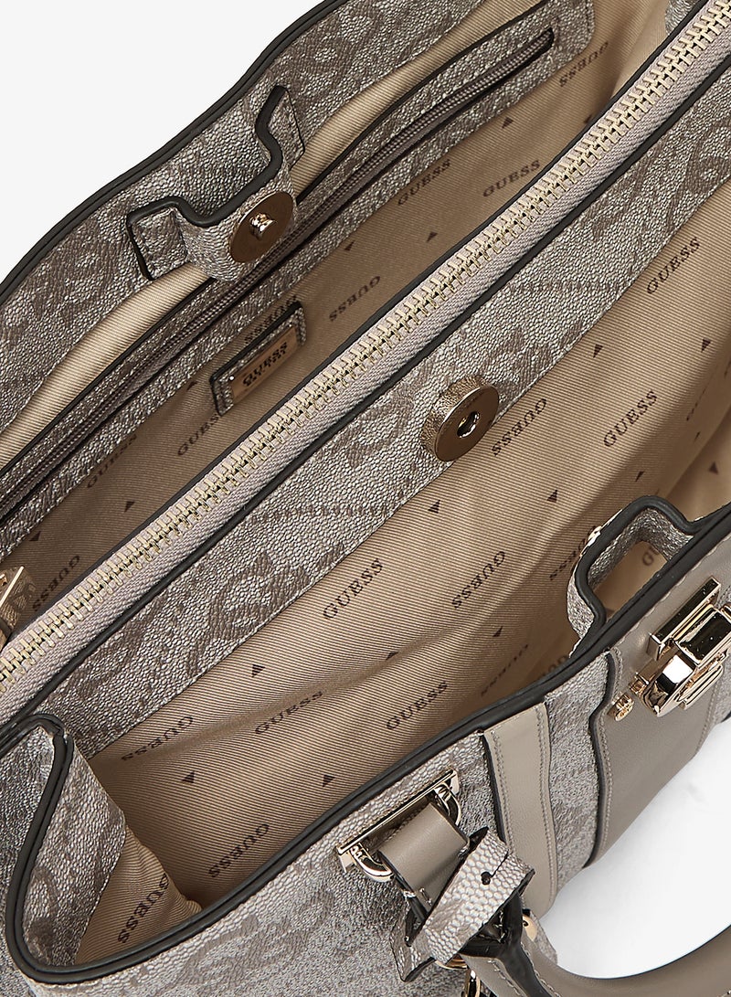 GUESS Erenia Girlfriend Satchel Bag - Image 4