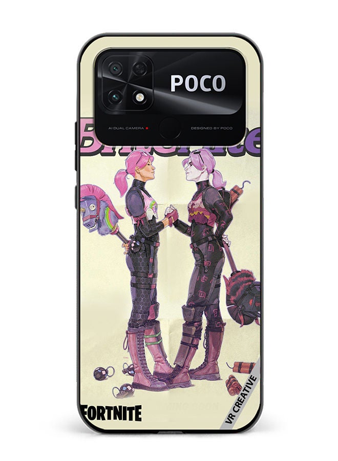 VR CREATIVE Protective Case Cover For Xiaomi Poco C40 Bright Bomber Design Multicolour - Image 1