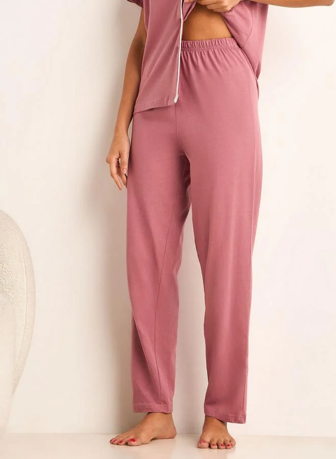 Splash FAV  Pyjama Set Button Down Shirt and Pants for Women | Best Price UAE
