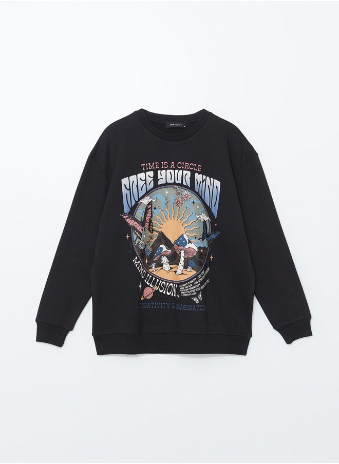 LC WAIKIKI - Crew Neck Printed Women's Sweatshirt - Image 1