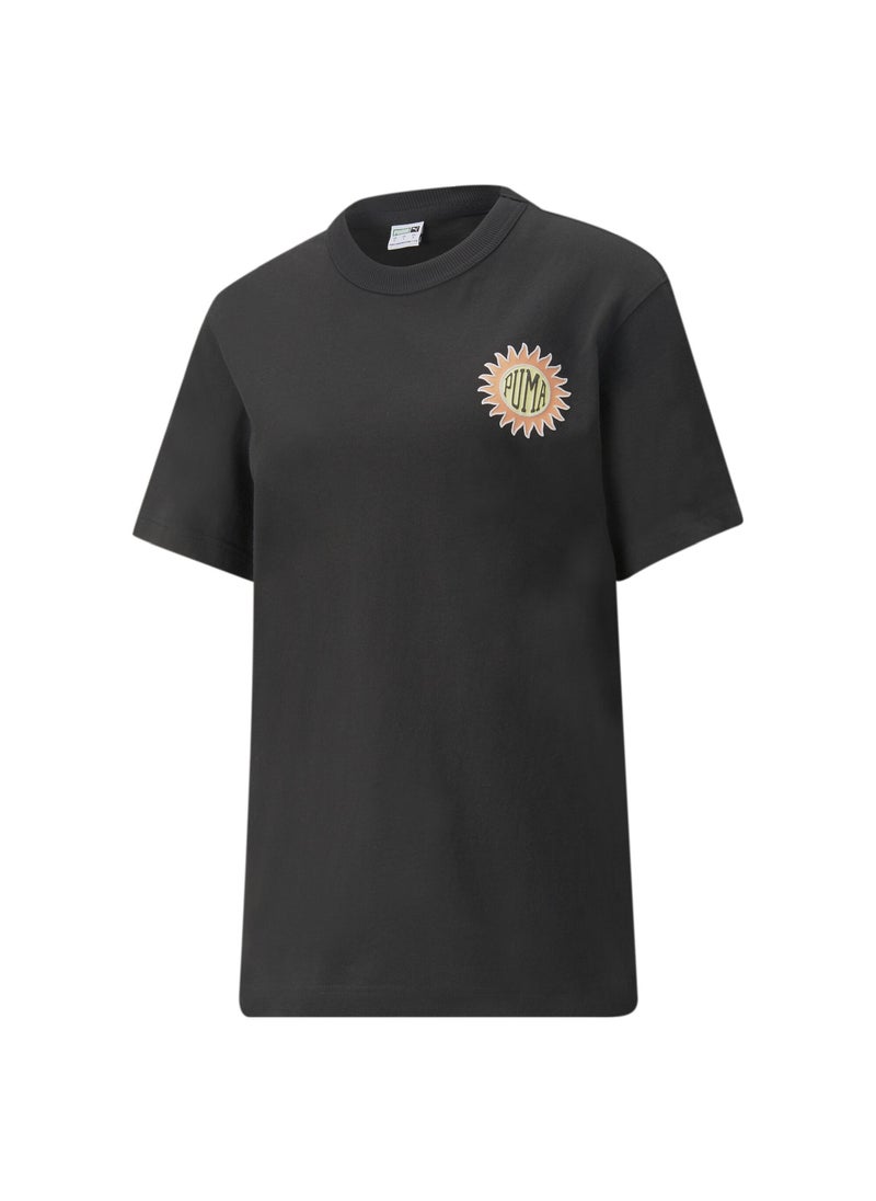 PUMA - DOWNTOWN Womens Relaxed Graphic T-Shirt - Image 1