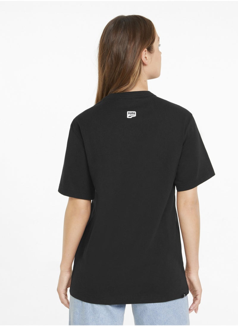 PUMA - DOWNTOWN Womens Relaxed Graphic T-Shirt - Image 1
