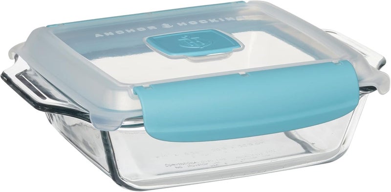 Anchor Hocking, Square Baking Dish with TrueLock Locking Lid-(14017), 2.0Ltr - Image 1