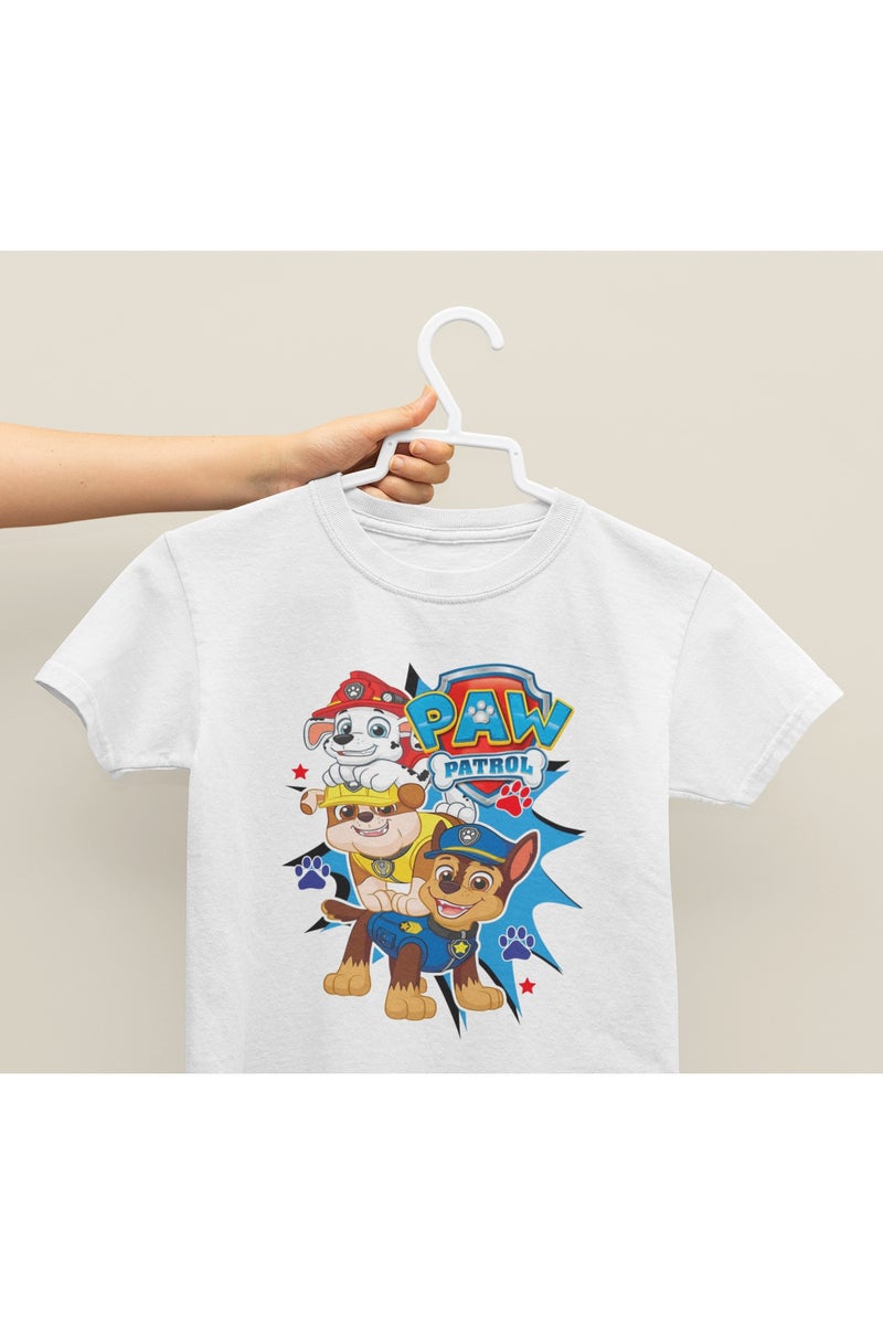 ZOOM تي شيرت شخصية باو باترول للأطفال بتصميم إنقاذ ممتع