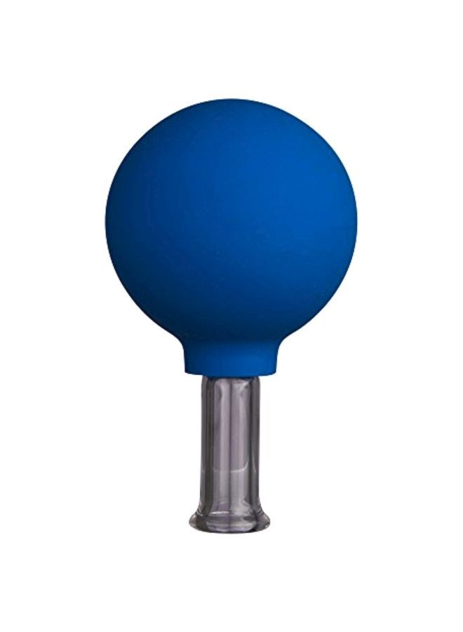 NIBEMINENT Facial Vacuum Suction Massage Cup Blue/Clear - Image 1