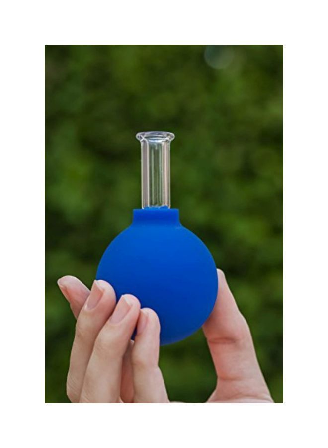 NIBEMINENT Facial Vacuum Suction Massage Cup Blue/Clear - Image 3