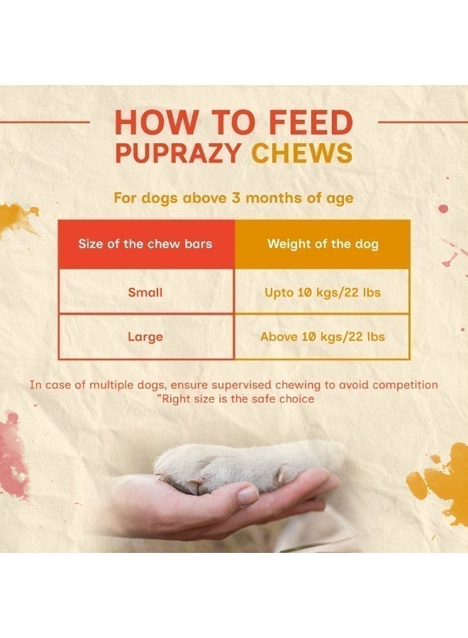 PUPRAZY Himalayan Dog Chew Bars| Blueberry, Strawberry, Cranberry| All Natural, Junk-Free Dental Chews| 3 flavors - Image 5