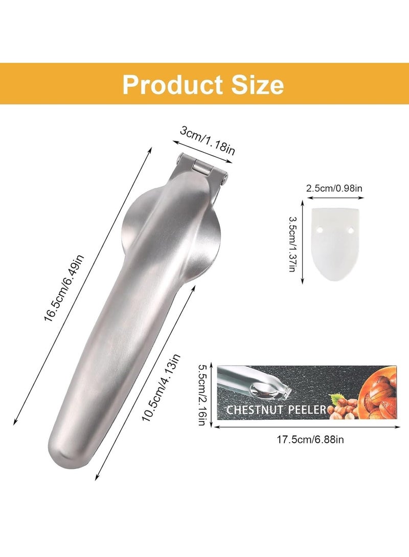 Stainless Steel Chestnut Cutter Tool Chestnut Opener Tool Chestnut Open Clip Chestnut Knife Chestnut Cracker Tool Chestnut Peeler Nut Cutter - Image 3