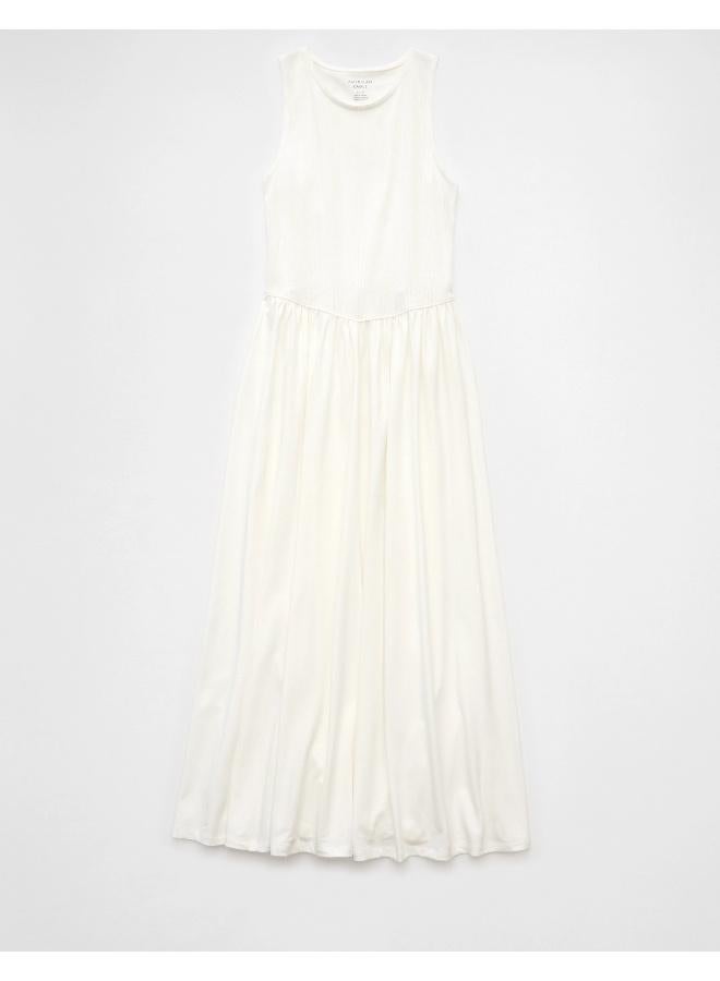 American Eagle AE Mixed Media Knit Midi Dress - Image 3