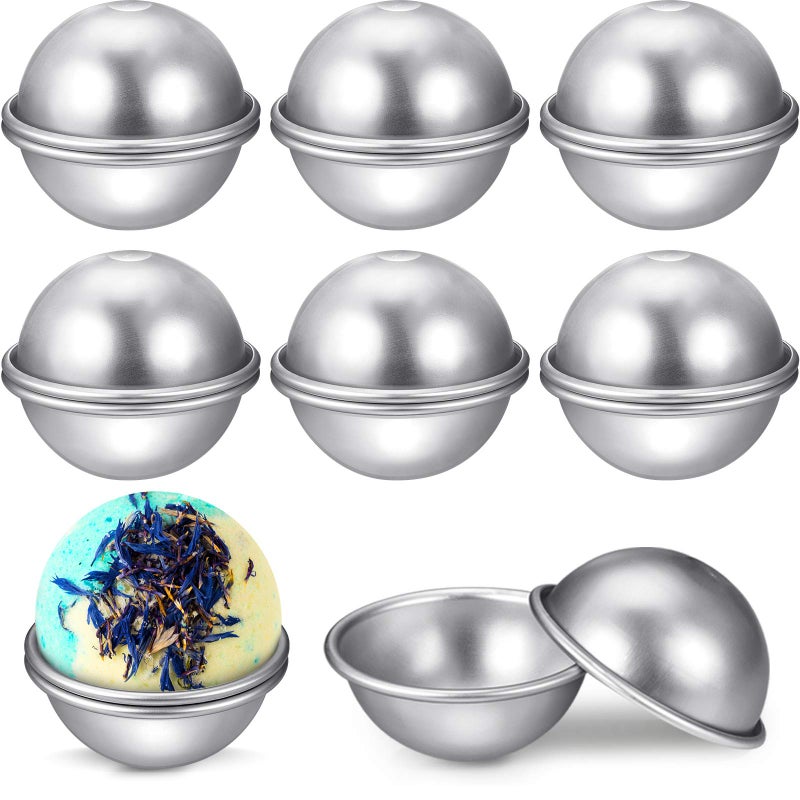 Patelai Patelai 16 Pcs 6 Cm 24 Inch Diameter DIY Metal Bath Bomb Crafting Mould Bath Bomb Making Supplies for Crafts Making 