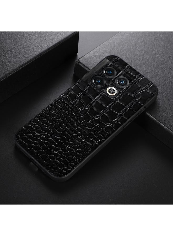 S-TOP Case For OnePlus 10 Pro 5G Crocodile Top Layer Cowhide Leather Phone Case - Image 2